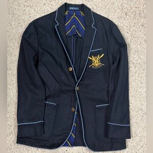 Polo by Ralph Lauren Black Blazer with Gold Crest